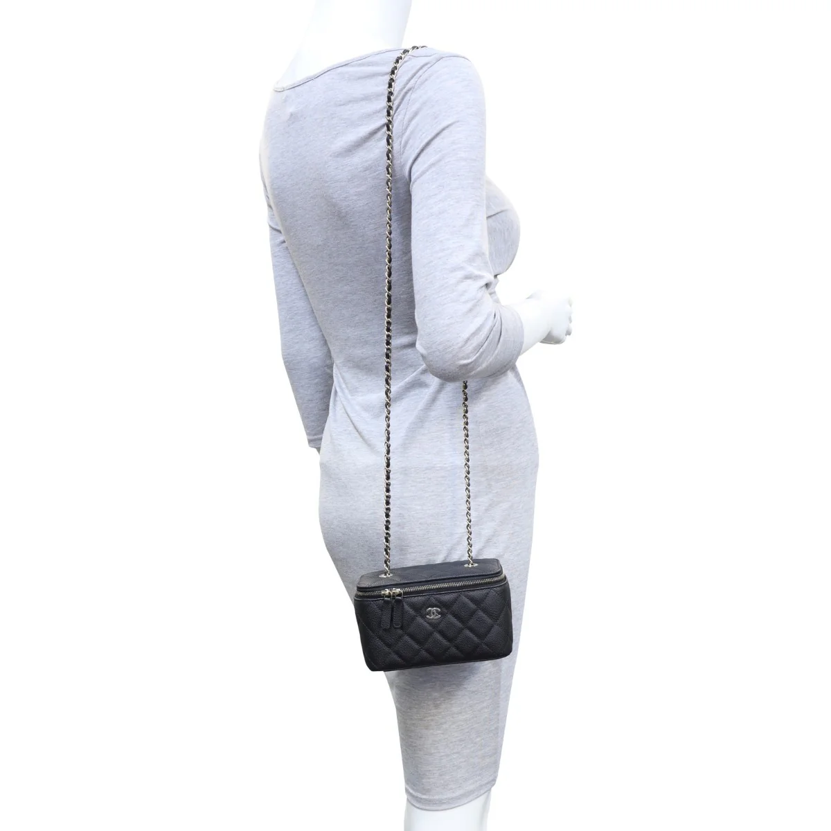 Chanel Vanity Case with Chain | Gold Hardware - Image 12