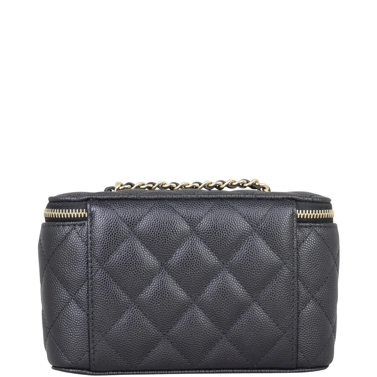 Chanel Vanity Case with Chain | Gold Hardware - Image 3