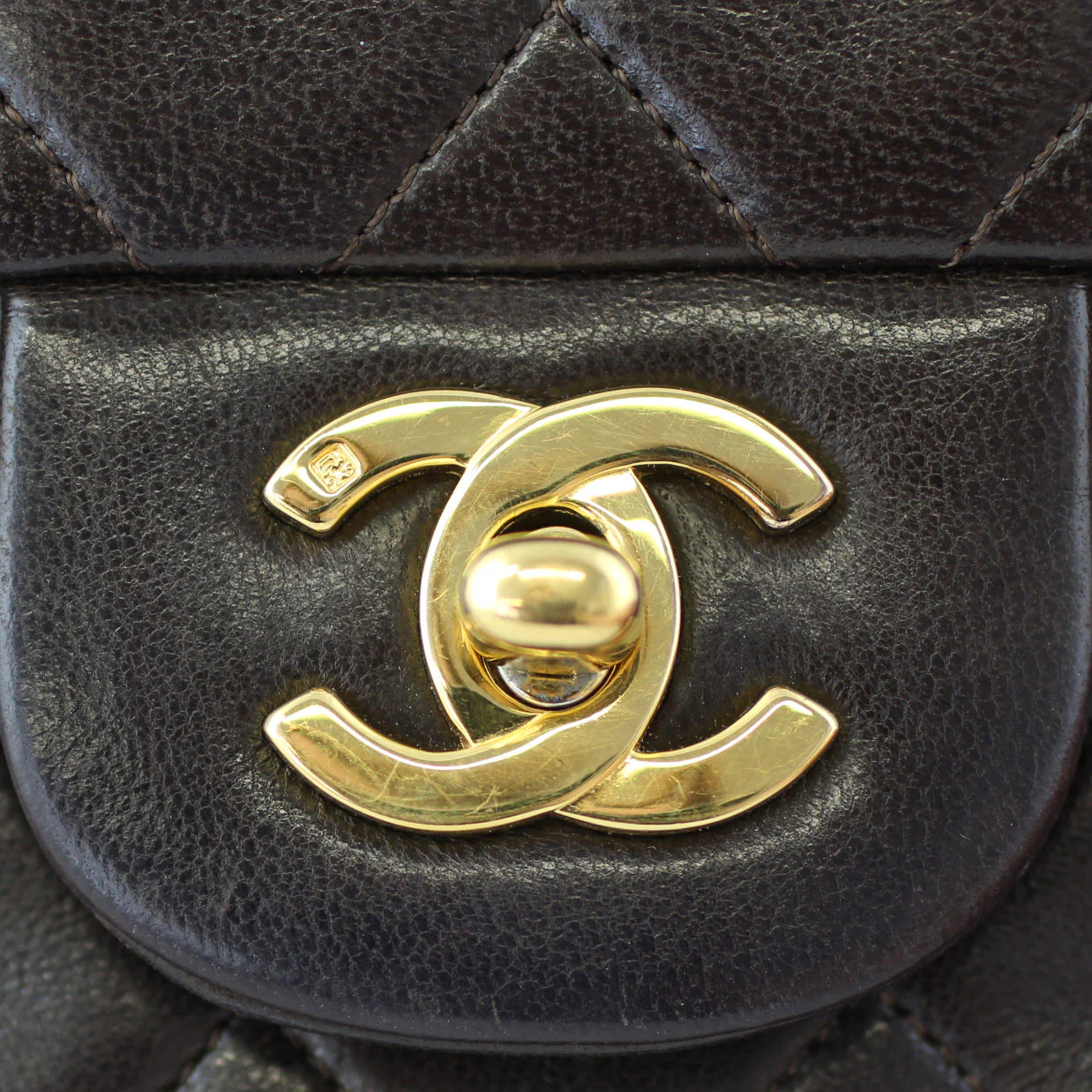 Chanel Vintage Classic Double Flap Small | Brown 1 Series - Image 7