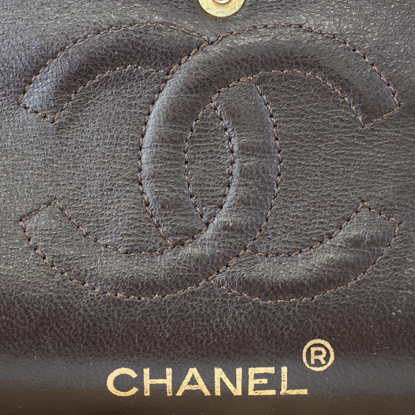 Chanel Vintage Classic Double Flap Small | Brown 1 Series - Image 9