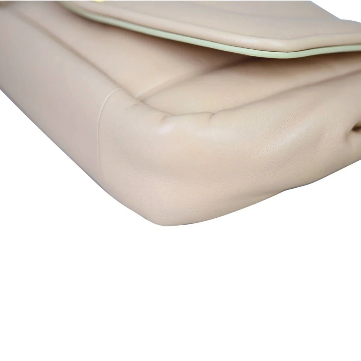 Chanel Vintage Puffy Flap Bag Medium | Beige - Image 8