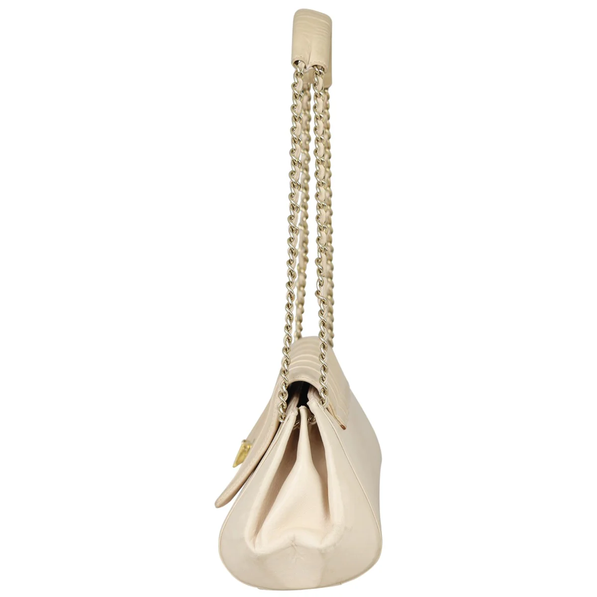 Chanel Vintage Vertical Quilt Flap Bag - Image 3