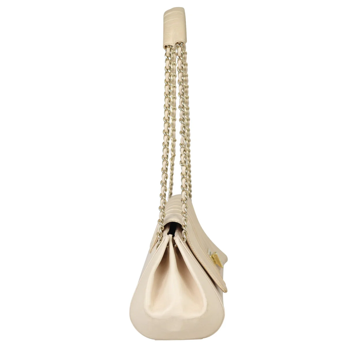 Chanel Vintage Vertical Quilt Flap Bag - Image 4