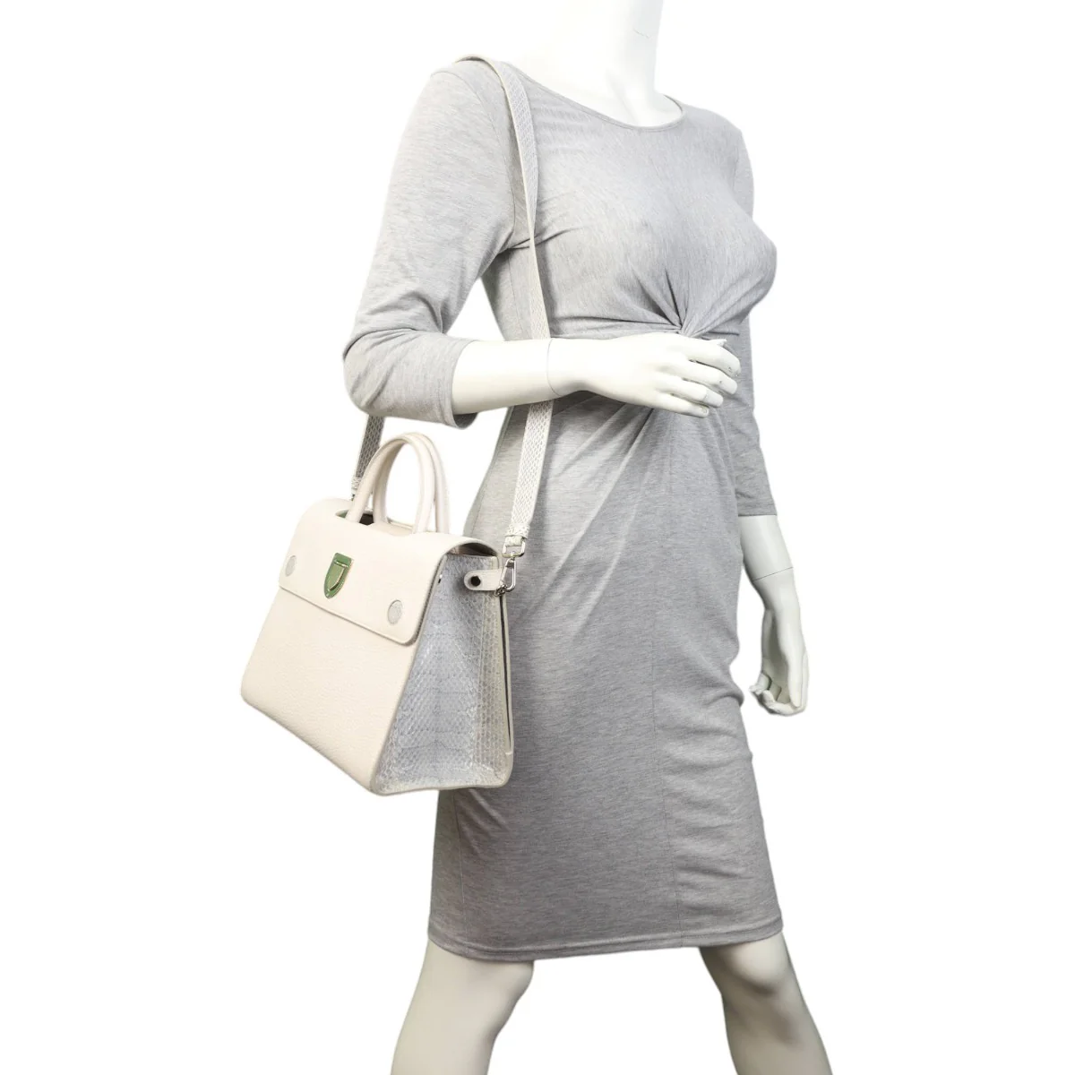 Dior Diorever Medium Satchel Python - Image 11