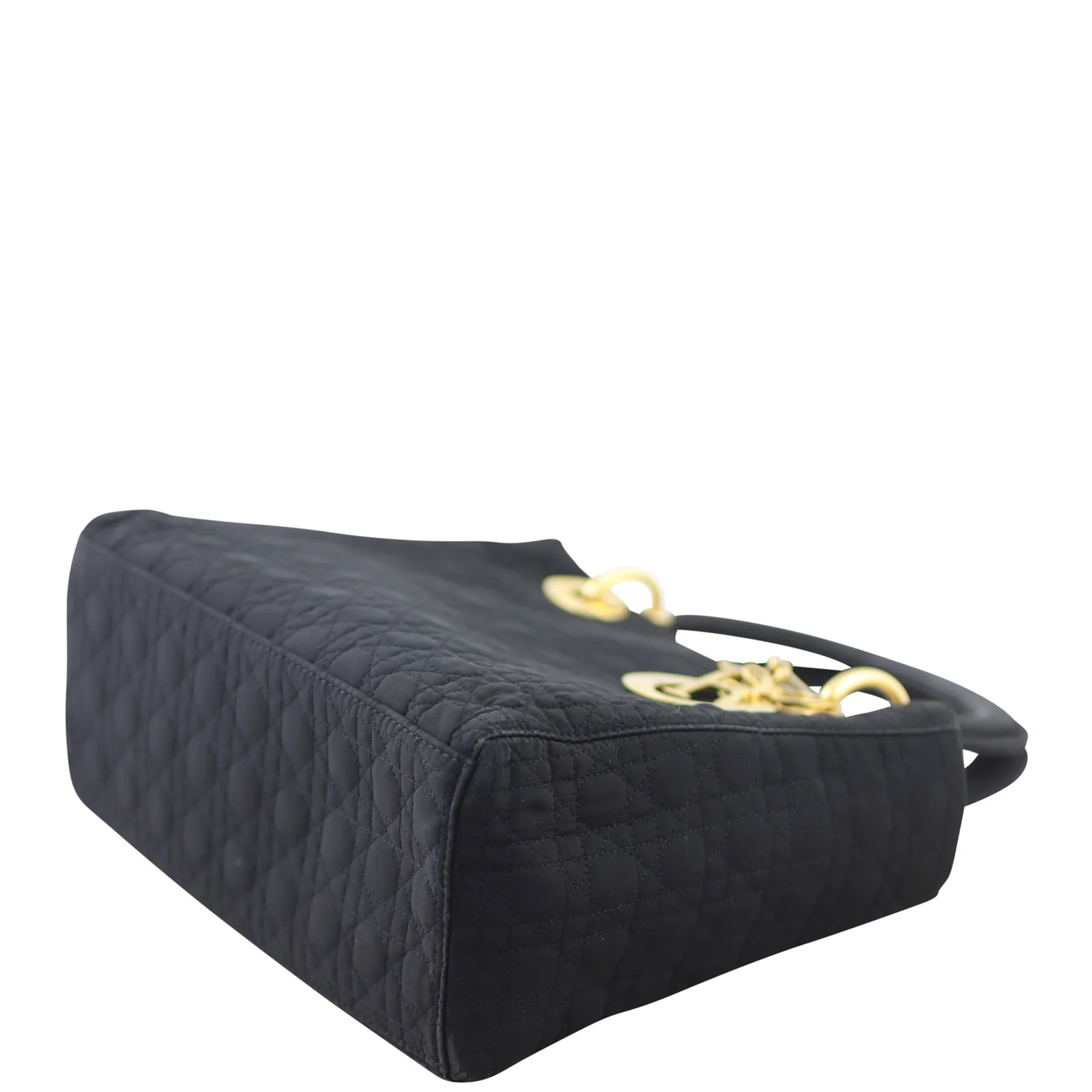 Dior Lady Dior Cannage Quilted Canvas Medium Bag - Image 6