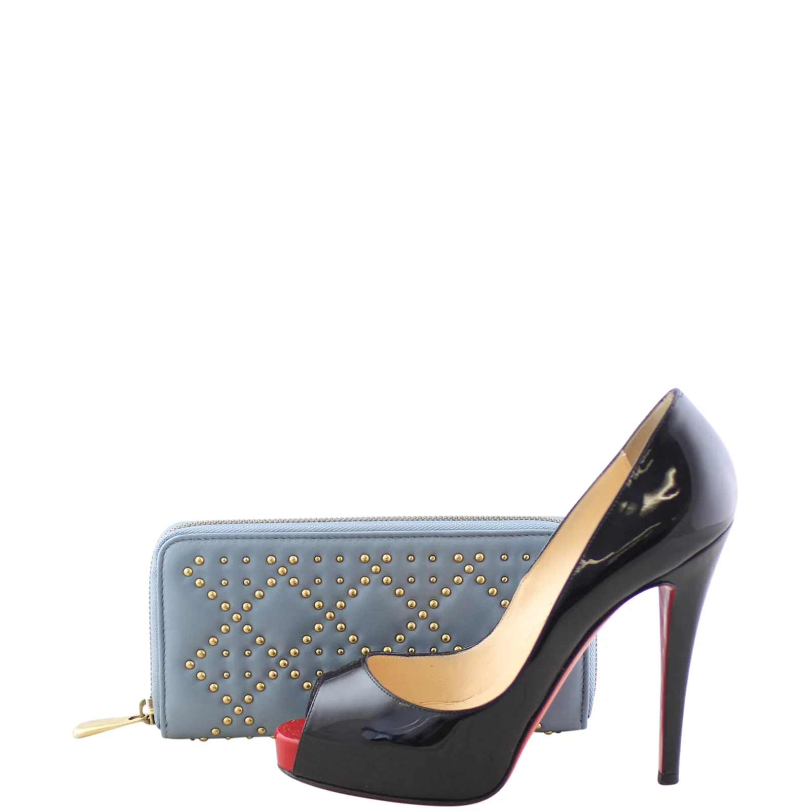 Dior Lady Dior Studded Zip Around Wallet - Image 11