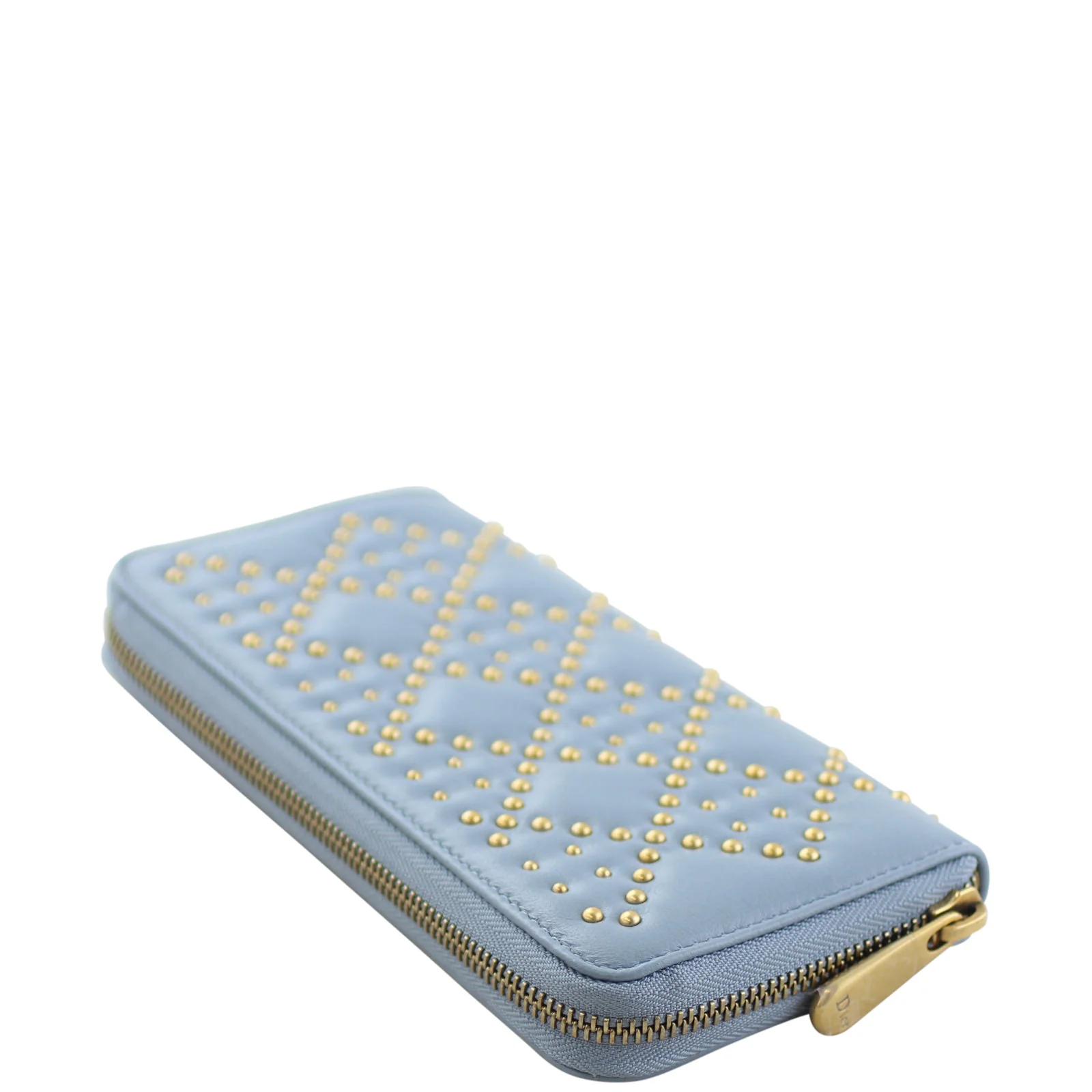 Dior Lady Dior Studded Zip Around Wallet - Image 7