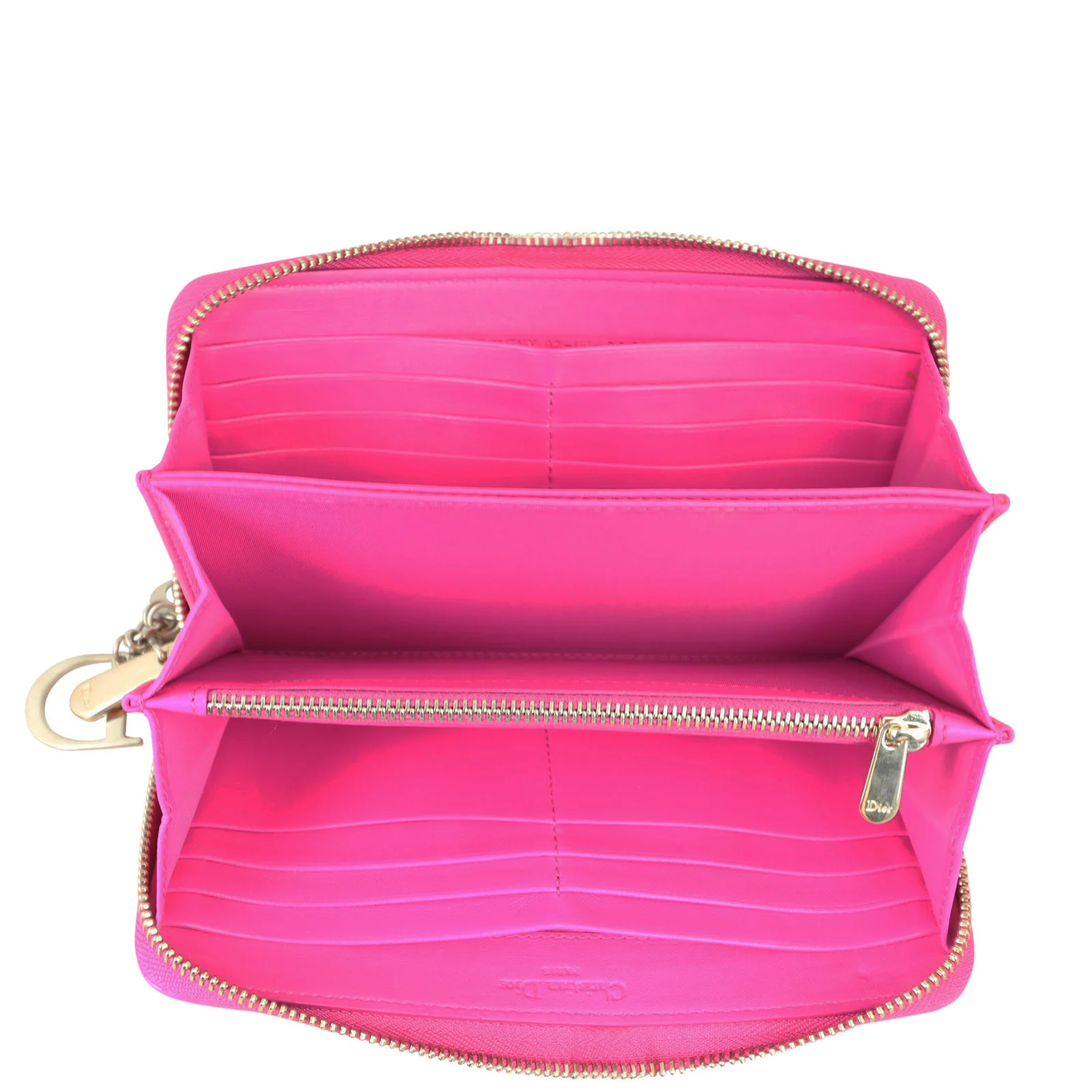 Dior Lady Dior Cannage Voyager Zip Wallet - Image 11