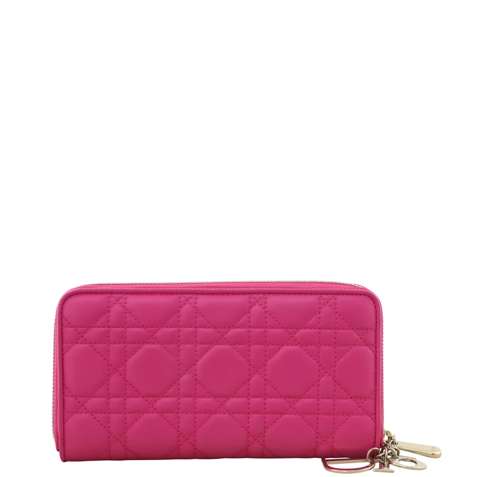 Dior Lady Dior Cannage Voyager Zip Wallet - Image 3