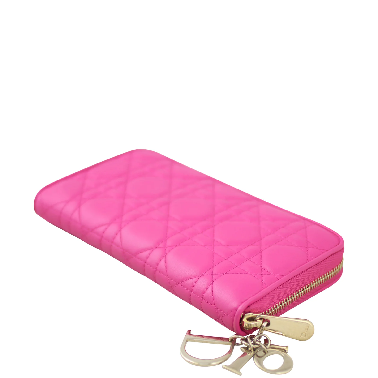 Dior Lady Dior Cannage Voyager Zip Wallet - Image 7