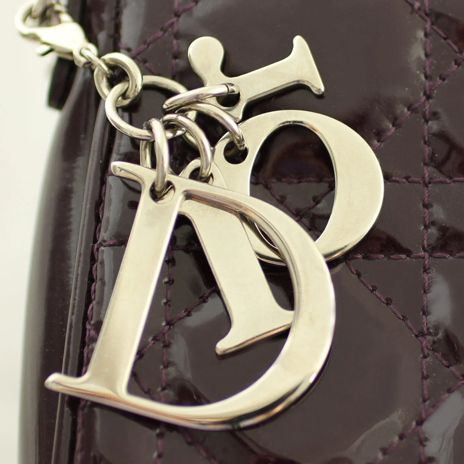 Dior Patent Cannage Lady Dior Clutch - Image 5