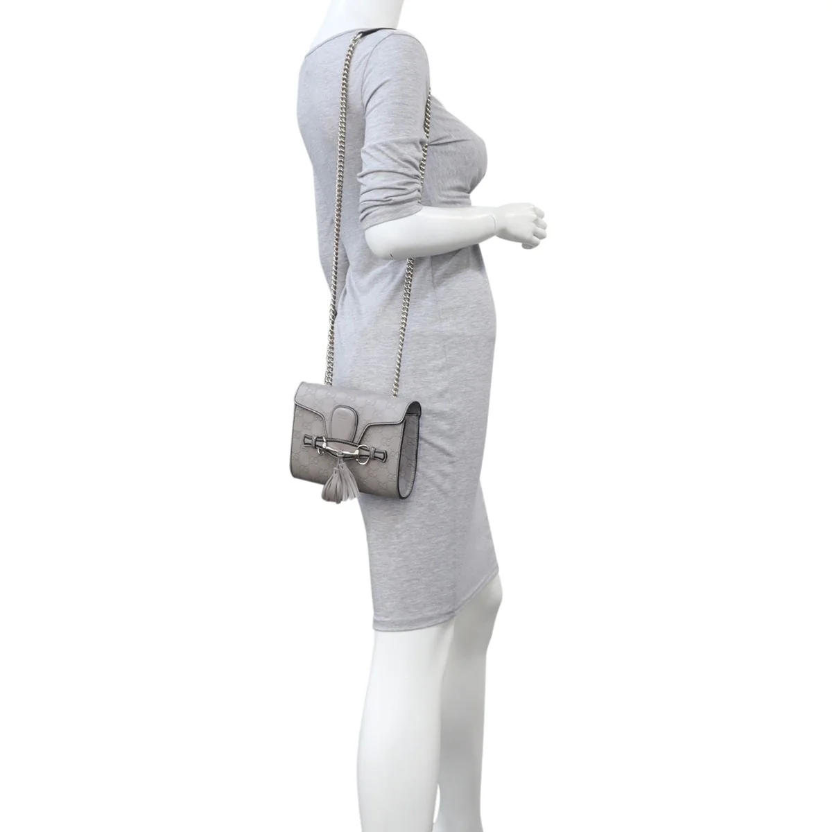 Gucci Emily Guccissima Mini Chain Shoulder bag - Image 13