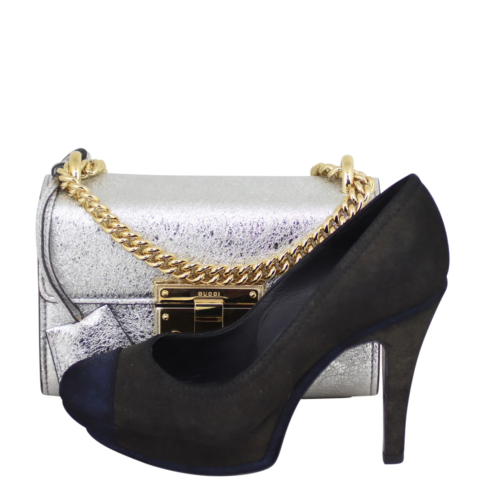 Gucci Padlock Metallic Small Shoulder Bag - Image 13