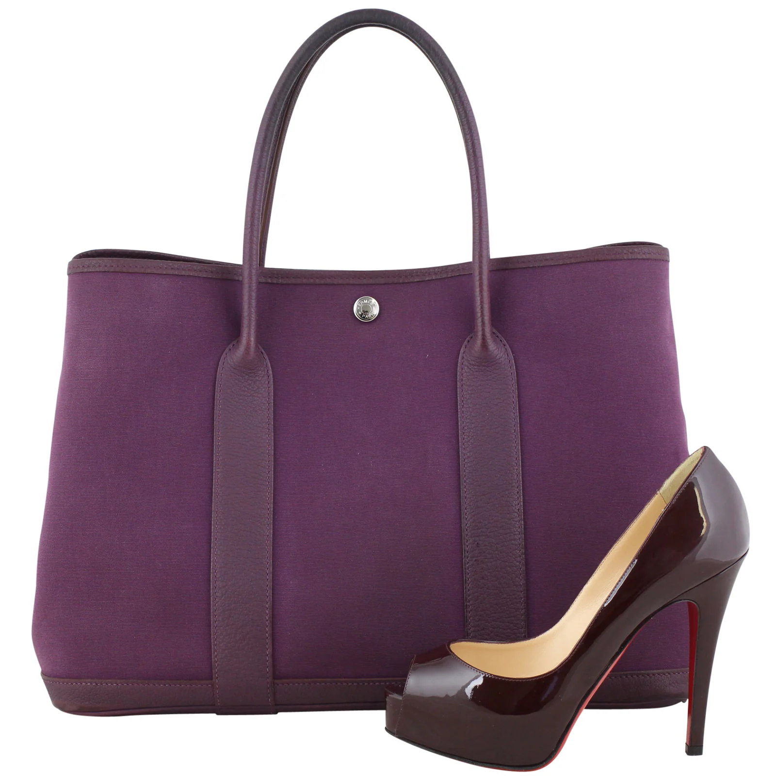 Hermes Garden Party 36 Bag Officier Canvas - Image 20