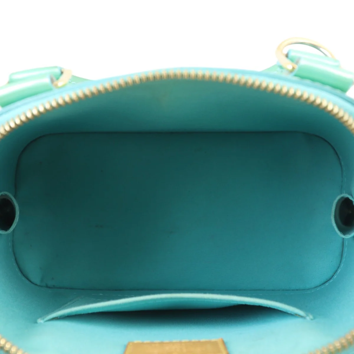 Louis Vuitton Alma BB Monogram Vernis | Mint Green - Image 11