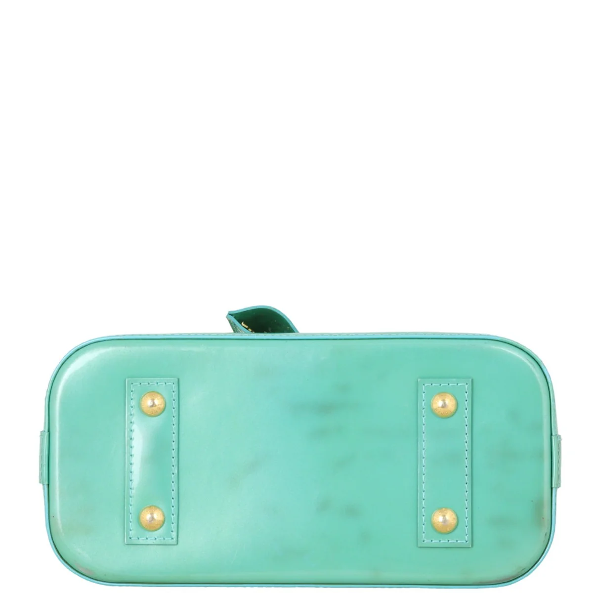 Louis Vuitton Alma BB Monogram Vernis | Mint Green - Image 6