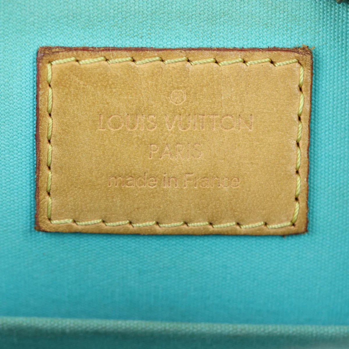 Louis Vuitton Alma BB Monogram Vernis | Mint Green - Image 9