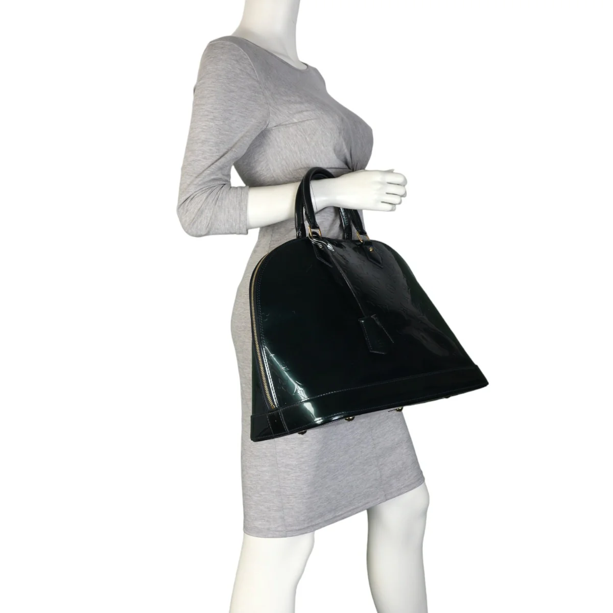 Louis Vuitton Alma GM Monogram Vernis | Bleu Nuit - Image 11