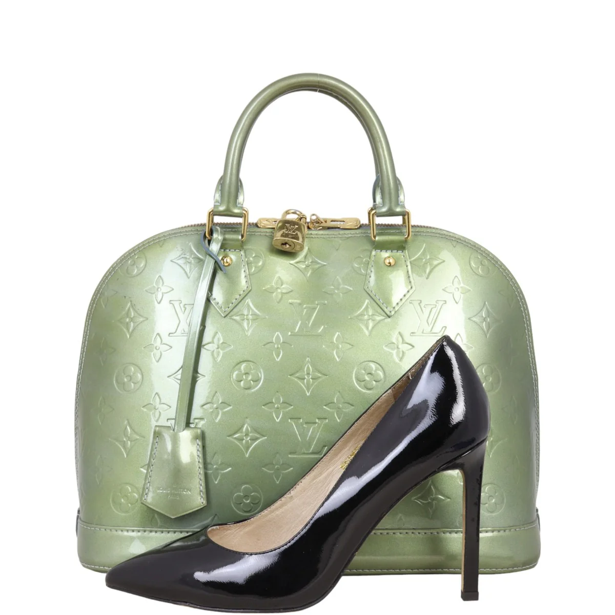 Louis Vuitton Alma PM Monogram Vernis | Vert Bronze - Image 11