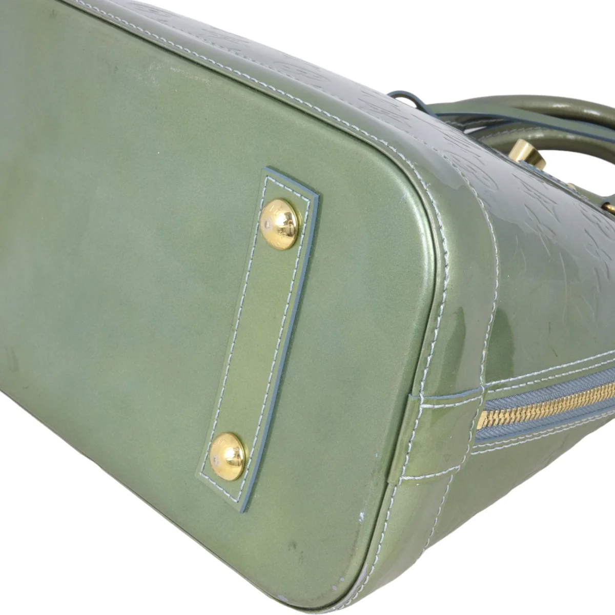 Louis Vuitton Alma PM Monogram Vernis | Vert Bronze - Image 6
