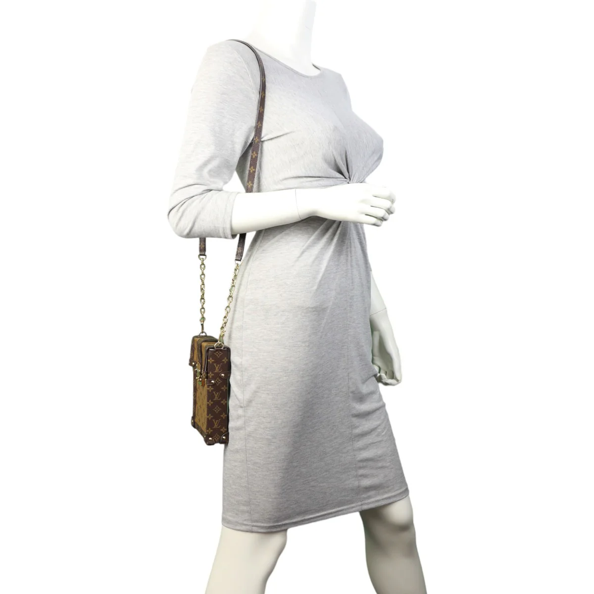 Louis Vuitton Vertical Trunk Pochette Monogram Reverse - Image 11