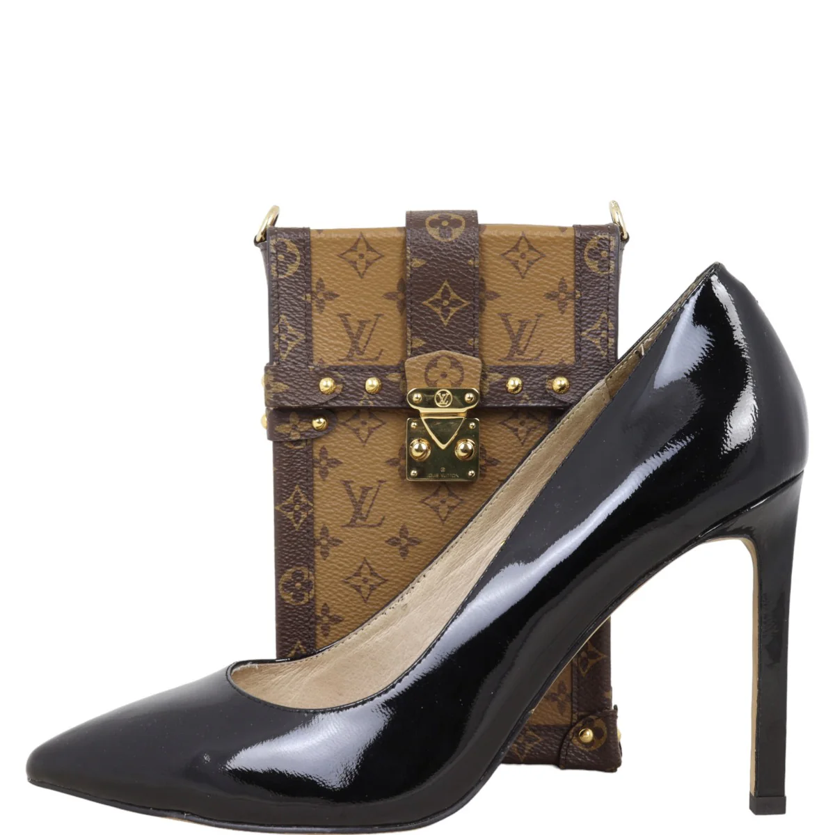Louis Vuitton Vertical Trunk Pochette Monogram Reverse - Image 12