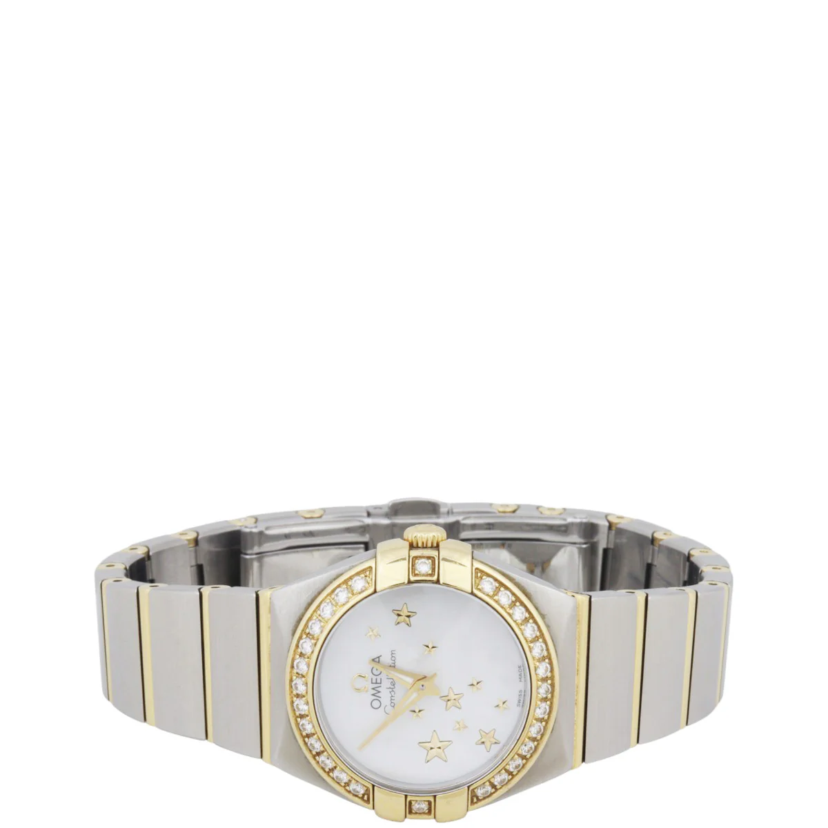 Omega Constellation 18k Yellow Gold Diamond 24mm Watch - Image 3
