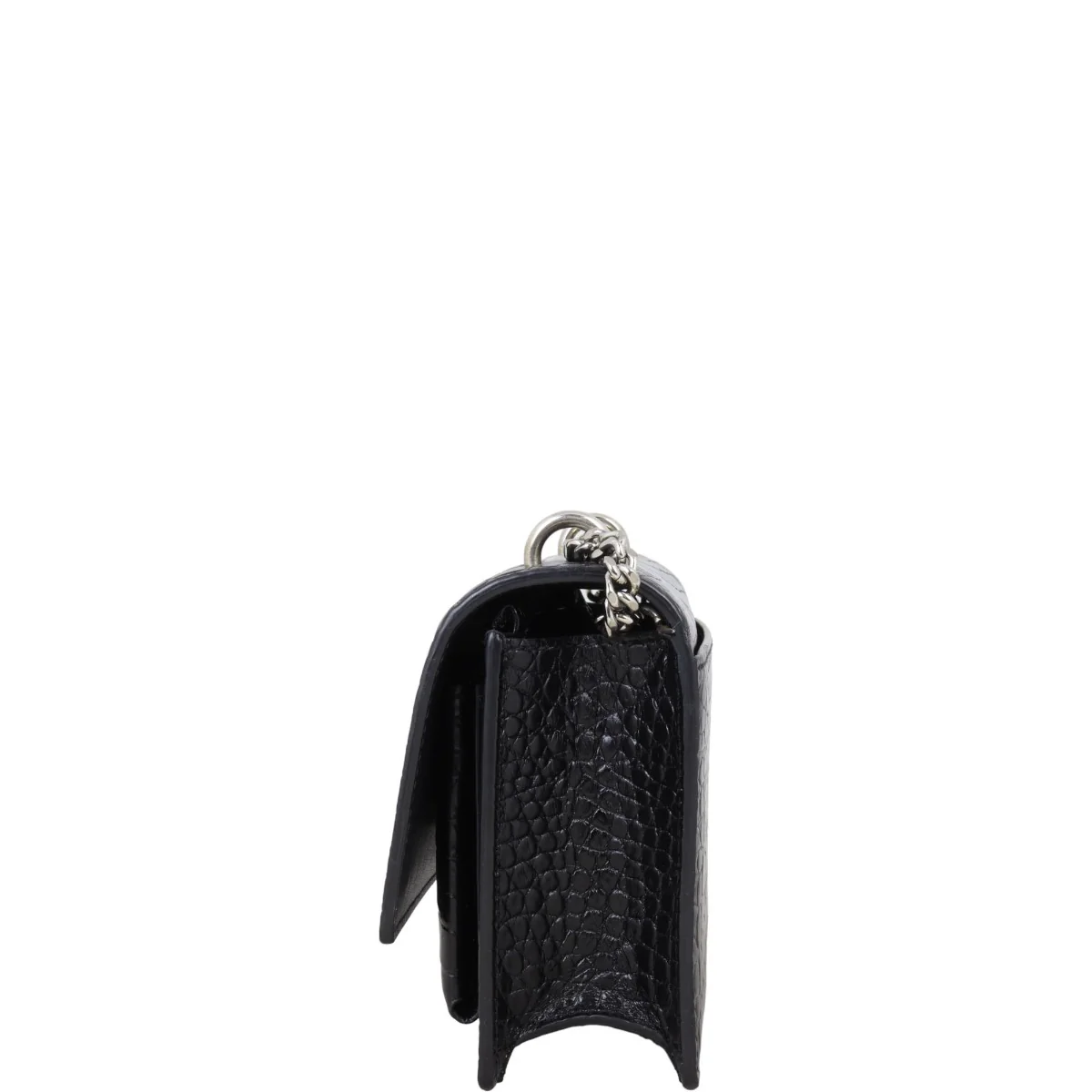 Saint Laurent Sunset Chain Wallet Croc-Embossed - Image 4