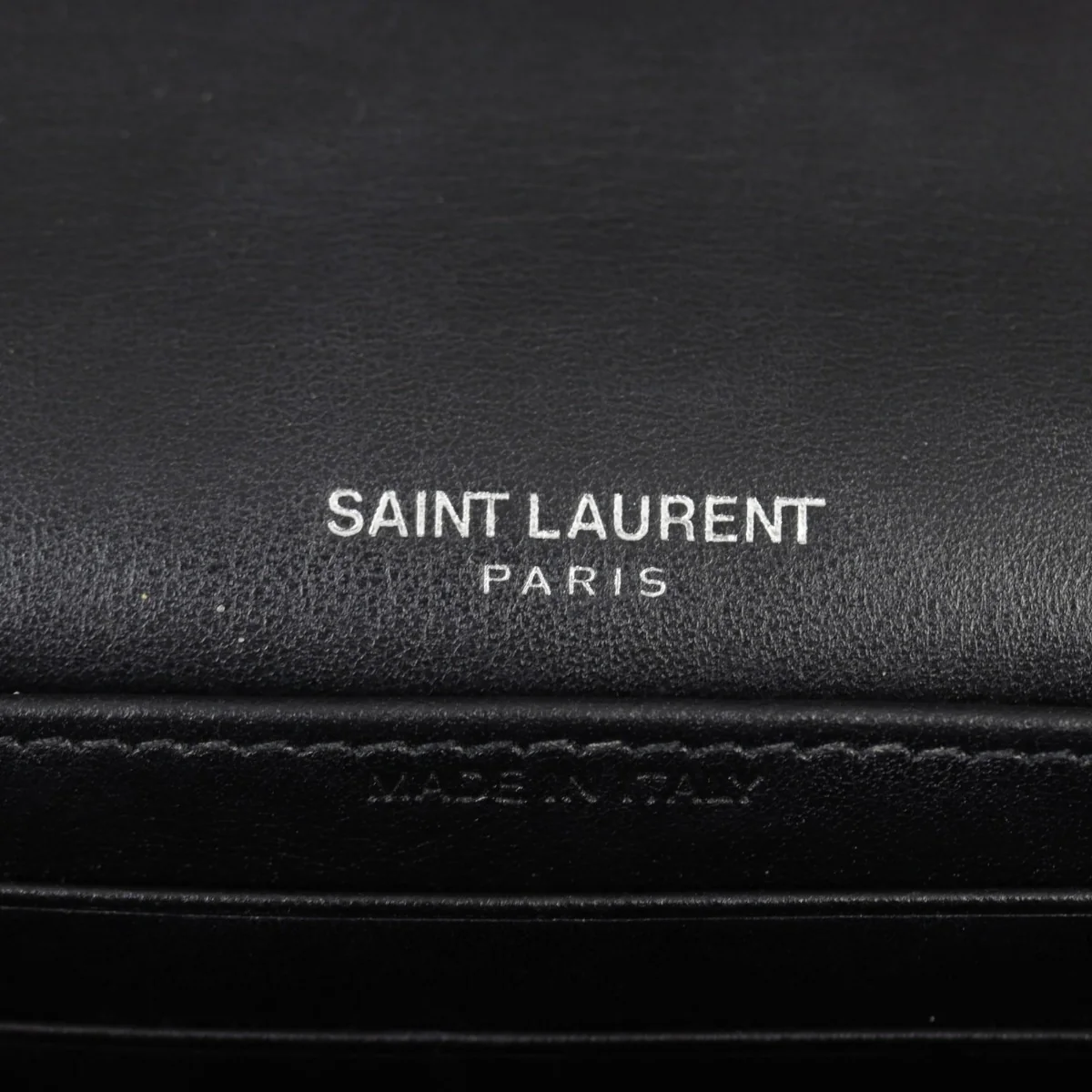 Saint Laurent Sunset Chain Wallet Croc-Embossed - Image 9