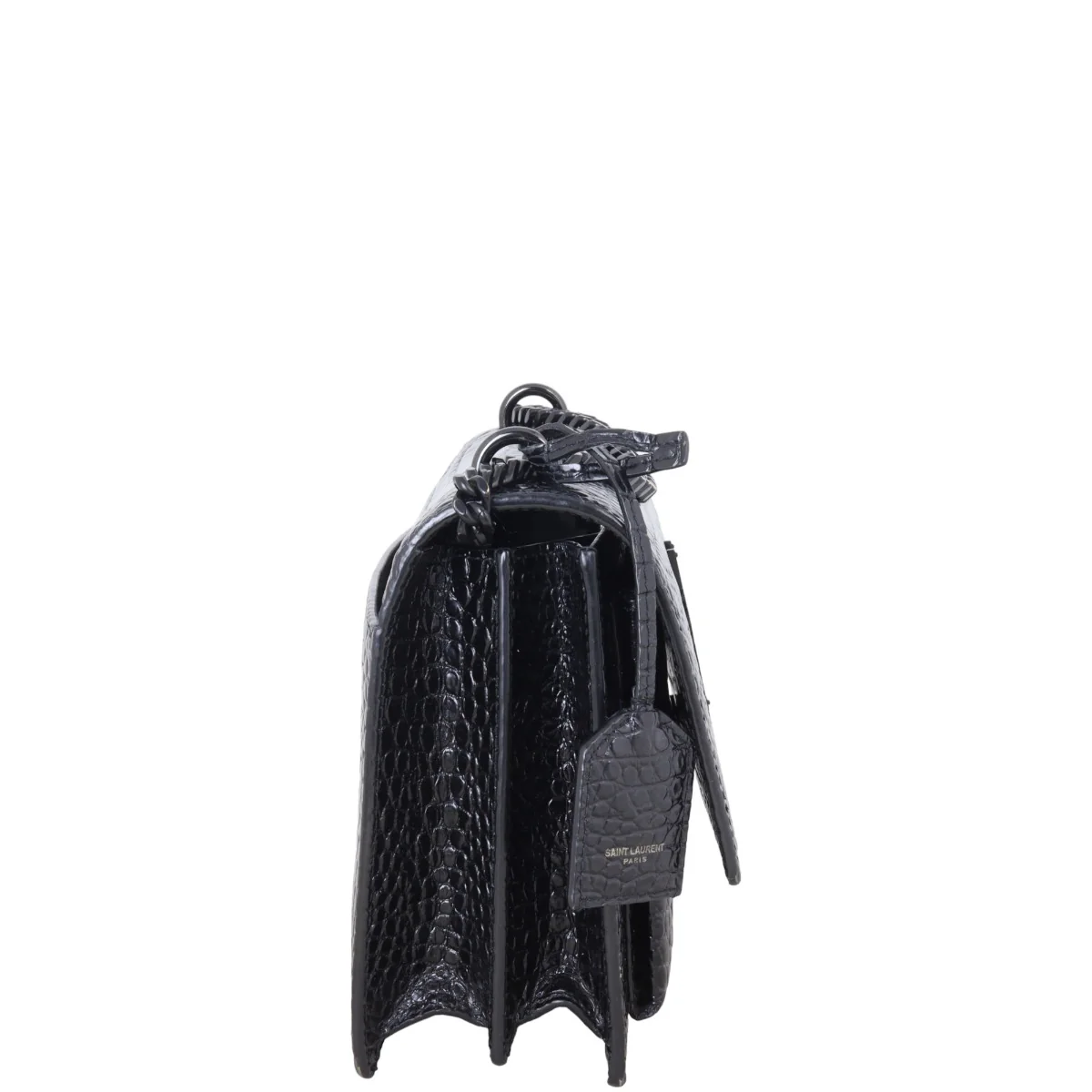 Saint Laurent Sunset Medium Croc-Embossed - Image 4