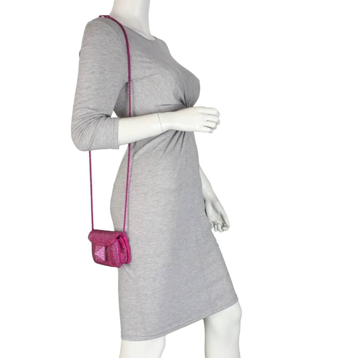 Valentino Crystal One Stud Micro Bag - Image 11