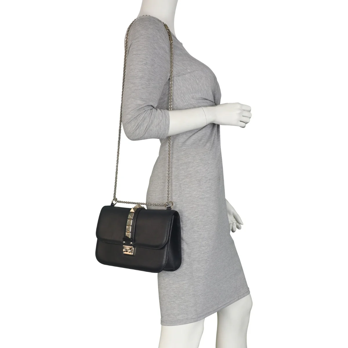 Valentino Glam Lock Medium Shoulder Bag - Image 13