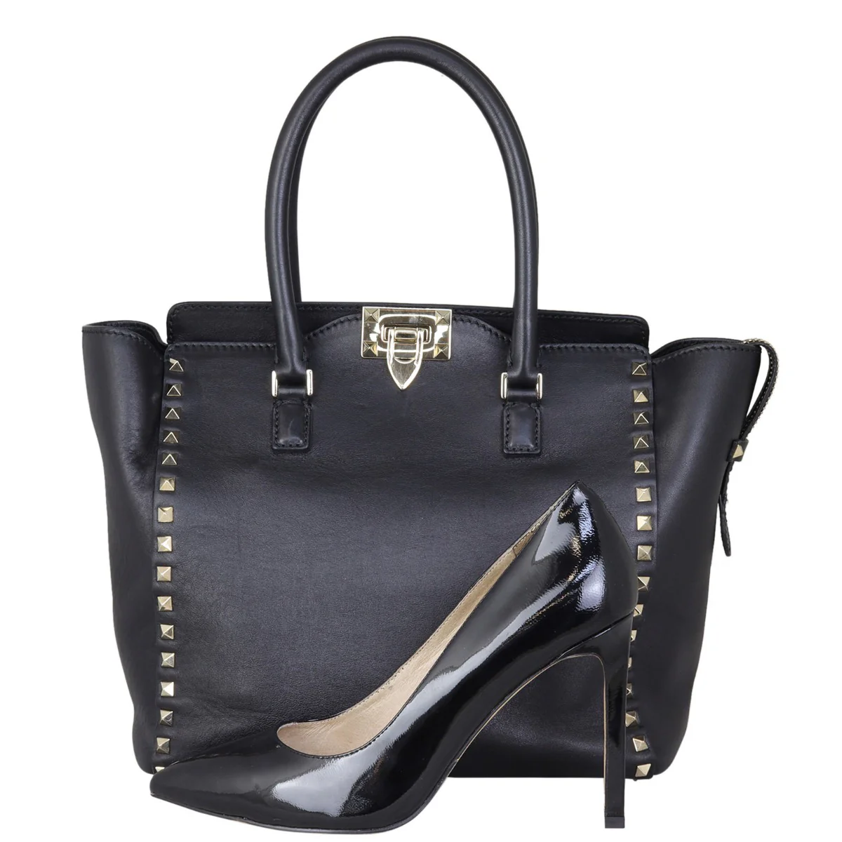 Valentino Rockstud Pagoda Tote - Image 13